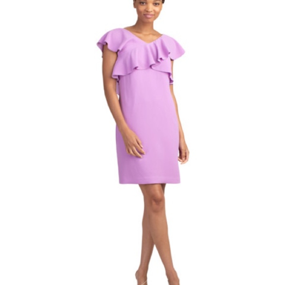 Trina Turk Lavender Cameron Flounce Mini Dress 2 NWT $258